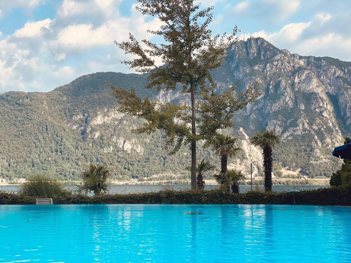 Lake Apartment 4 Bissone Bagian luar foto