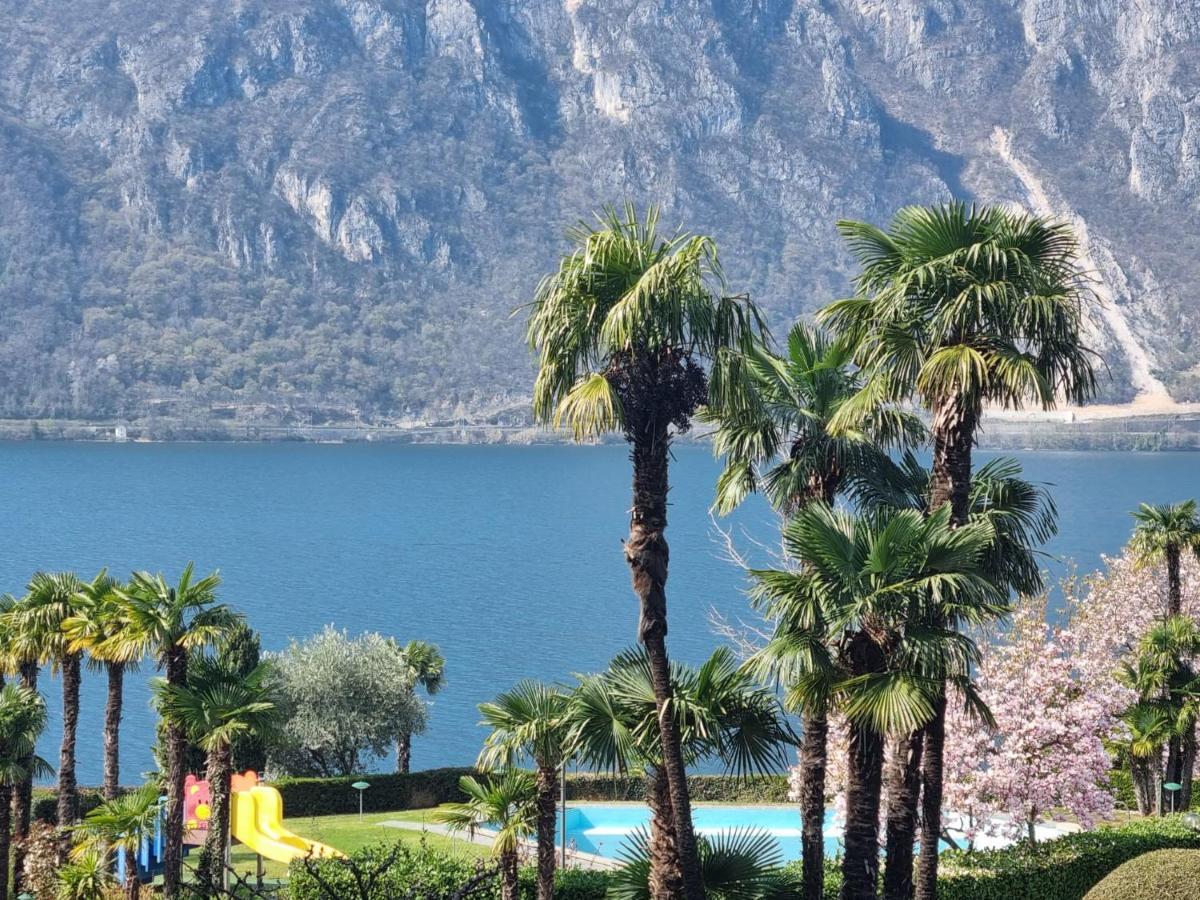 Lake Apartment 4 Bissone Bagian luar foto