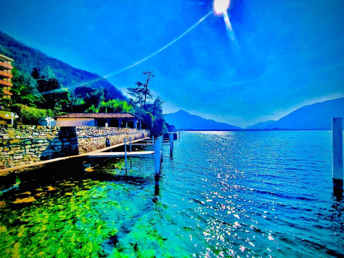 Lake Apartment 4 Bissone Bagian luar foto